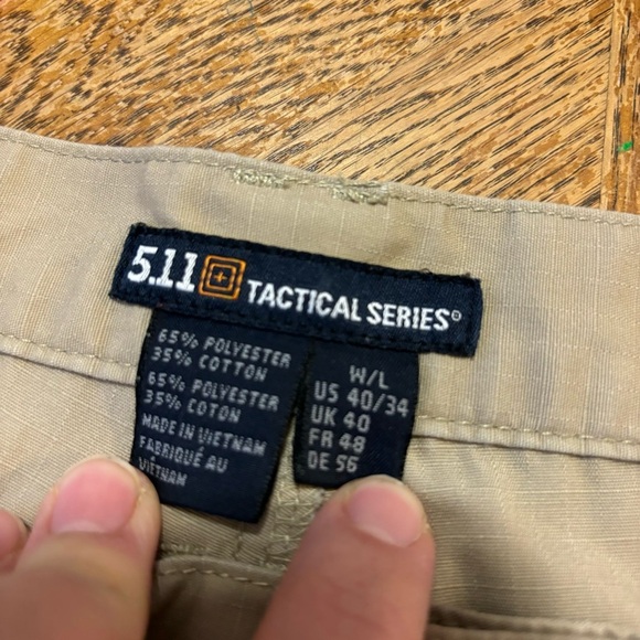 511 Tactical Series Men’s Tan Khaki Cargo Utility Work Pants 40 X 34 - Picture 4 of 7